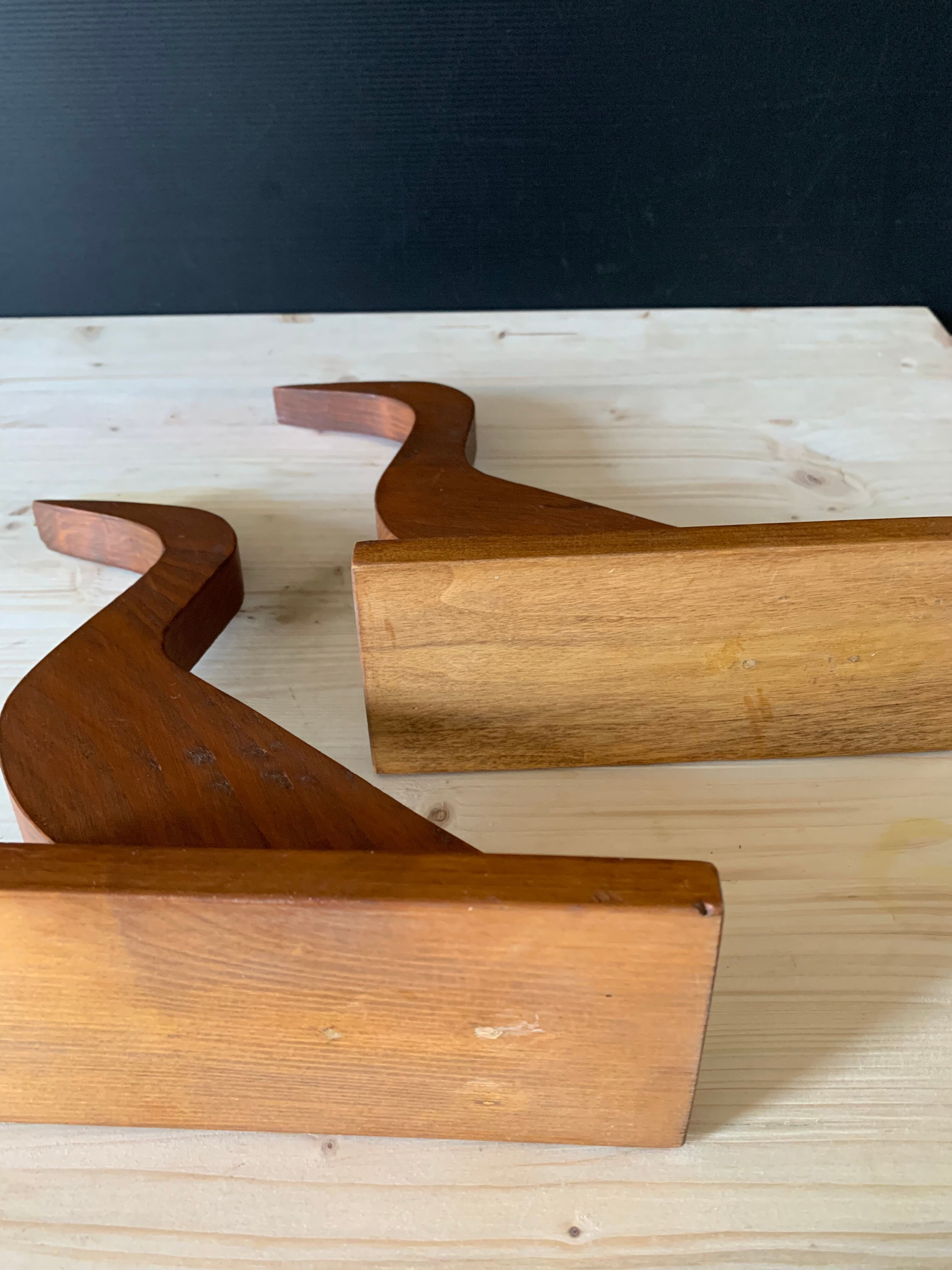 Vintage wood bird sculptures