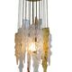 Vintage bicolour Murano glass ceiling lamp by Carlo Nason for Mazzega, 1970s