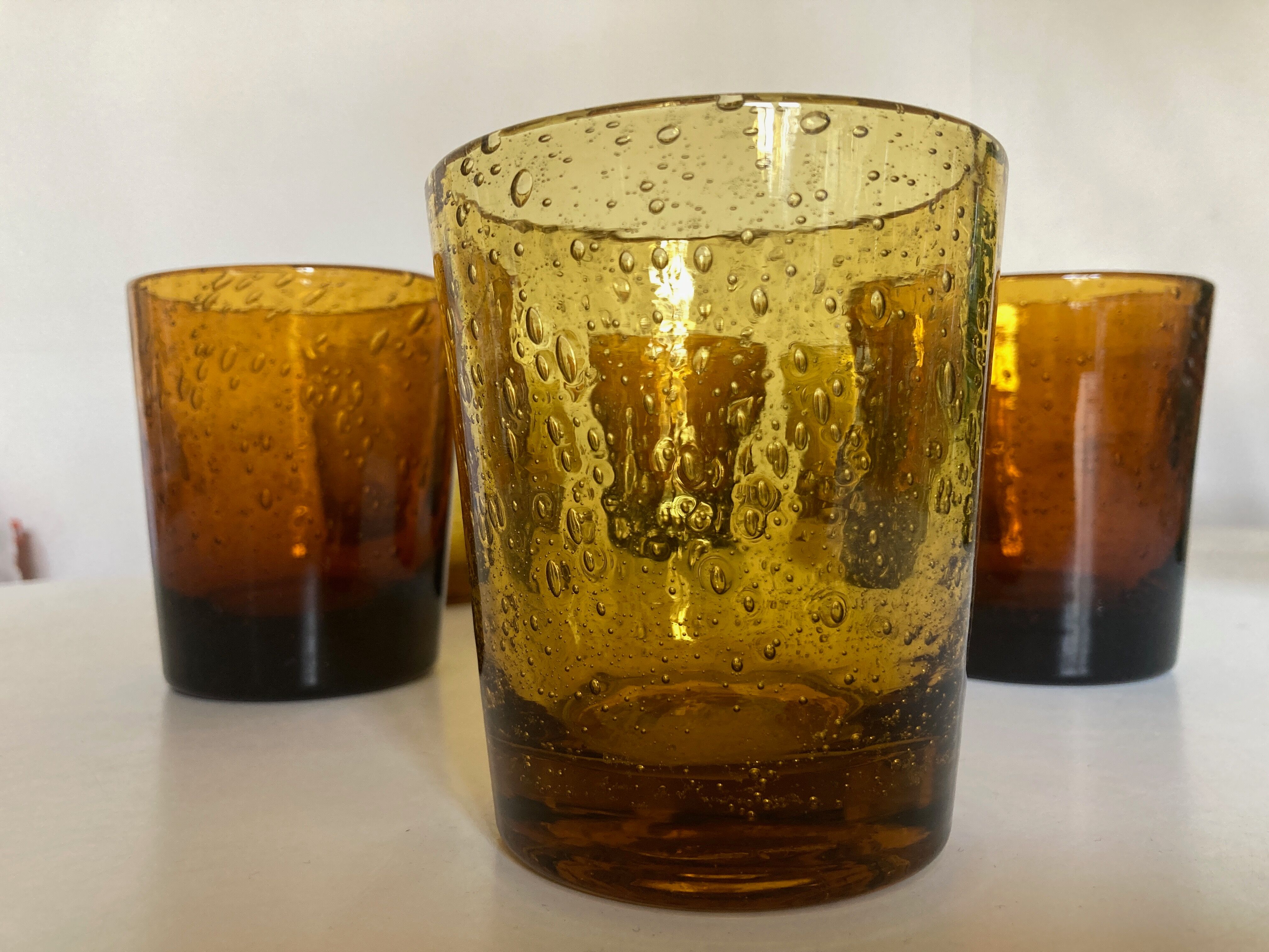 Set de 6 verres de Biot 1960