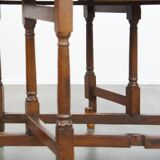Table à abattants/table pliante ancienne en chêne anglais du 18ème siècle.
