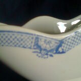 Saucière Orchies with blue edging