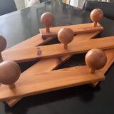 Brutalist accordion coat rack