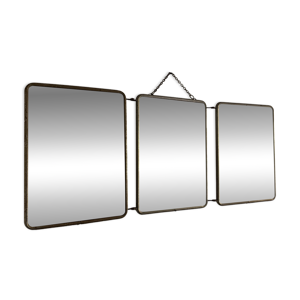 miroir vintage 1960 triptyque - barbier