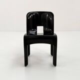 Chaise Universale noire modèle 4867 par Joe Colombo pour Kartell, 1970