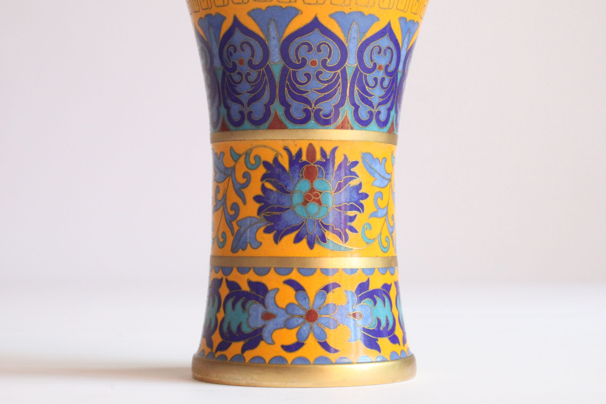 Chinese cloisonné brush pot, 1970s China