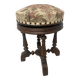 Napoleon III style piano stool in solid walnut, 20th century.