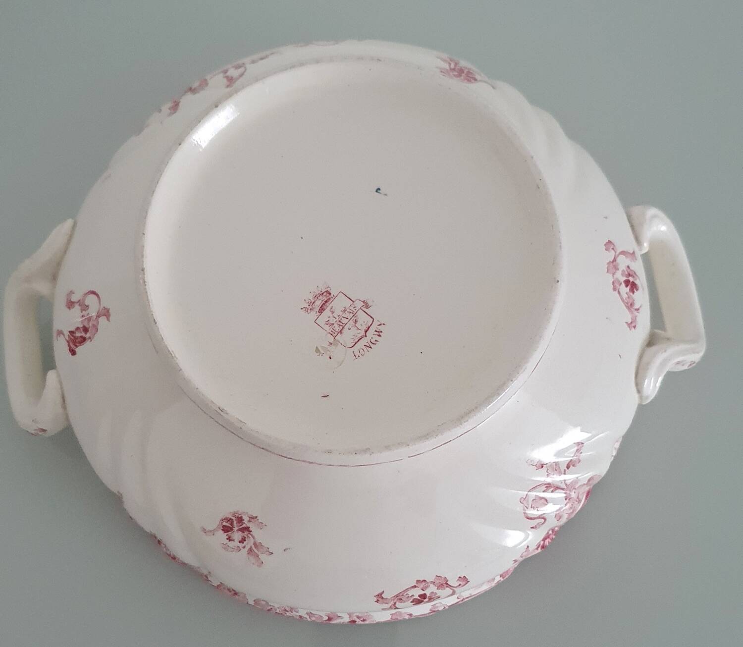 Large salad bowl, Longwy Enamels, Beauvais model - 1930s