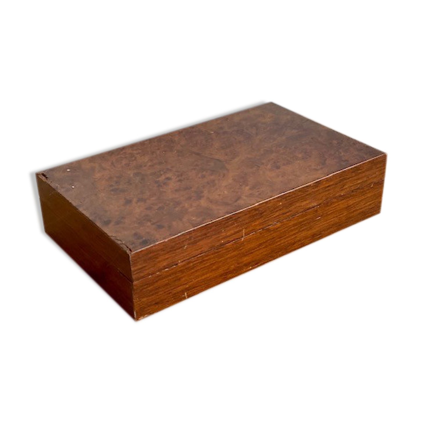 Coffret boite en loupe de bois
