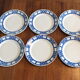 6 dessert plates 50s Badonvillers Aurore