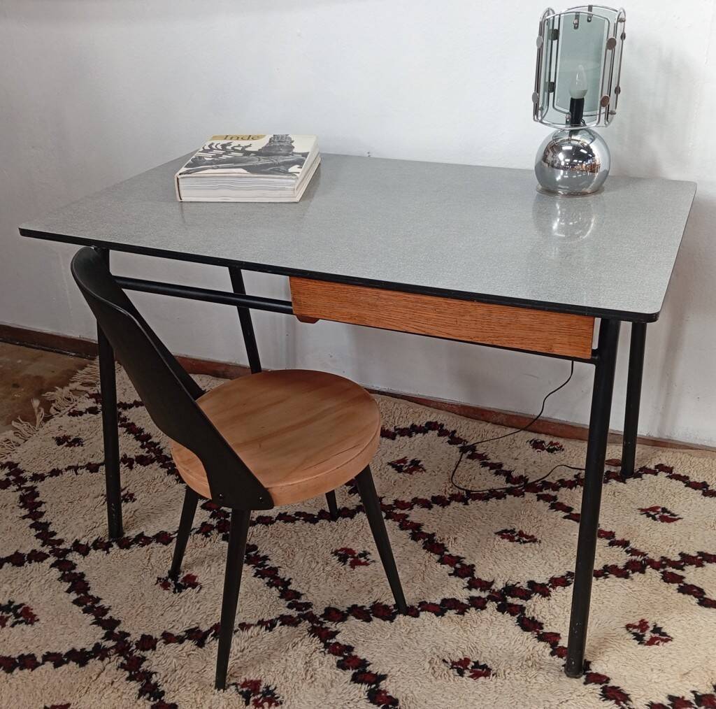 Modernist desk from the 1950s by J. Hitier