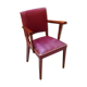 Fauteuil Bridge Stella 1950 bordeaux