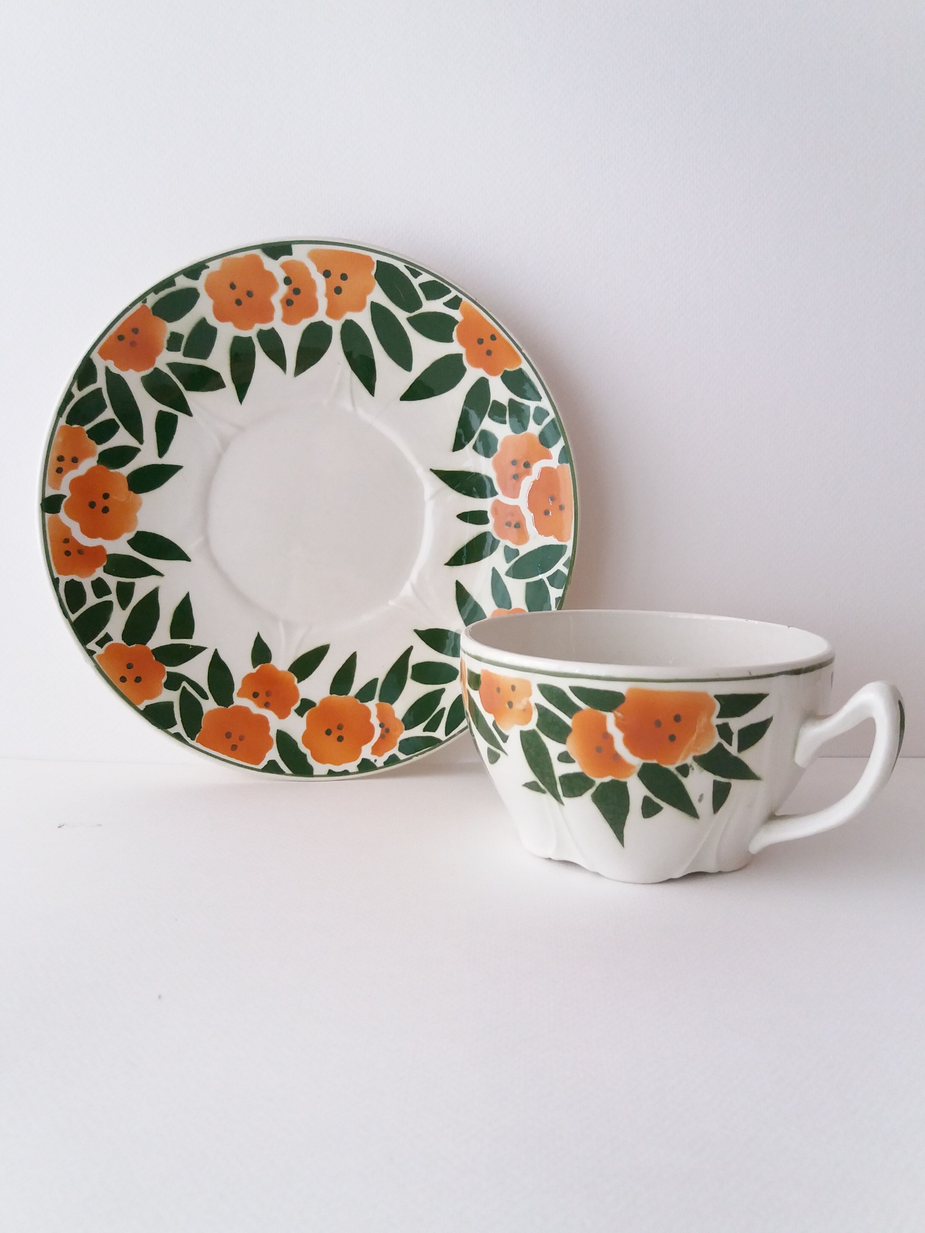 Breakfast cup and saucer