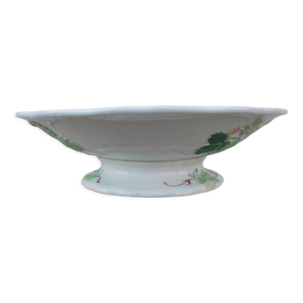 Faience Creil & Montereau strawberry compotier