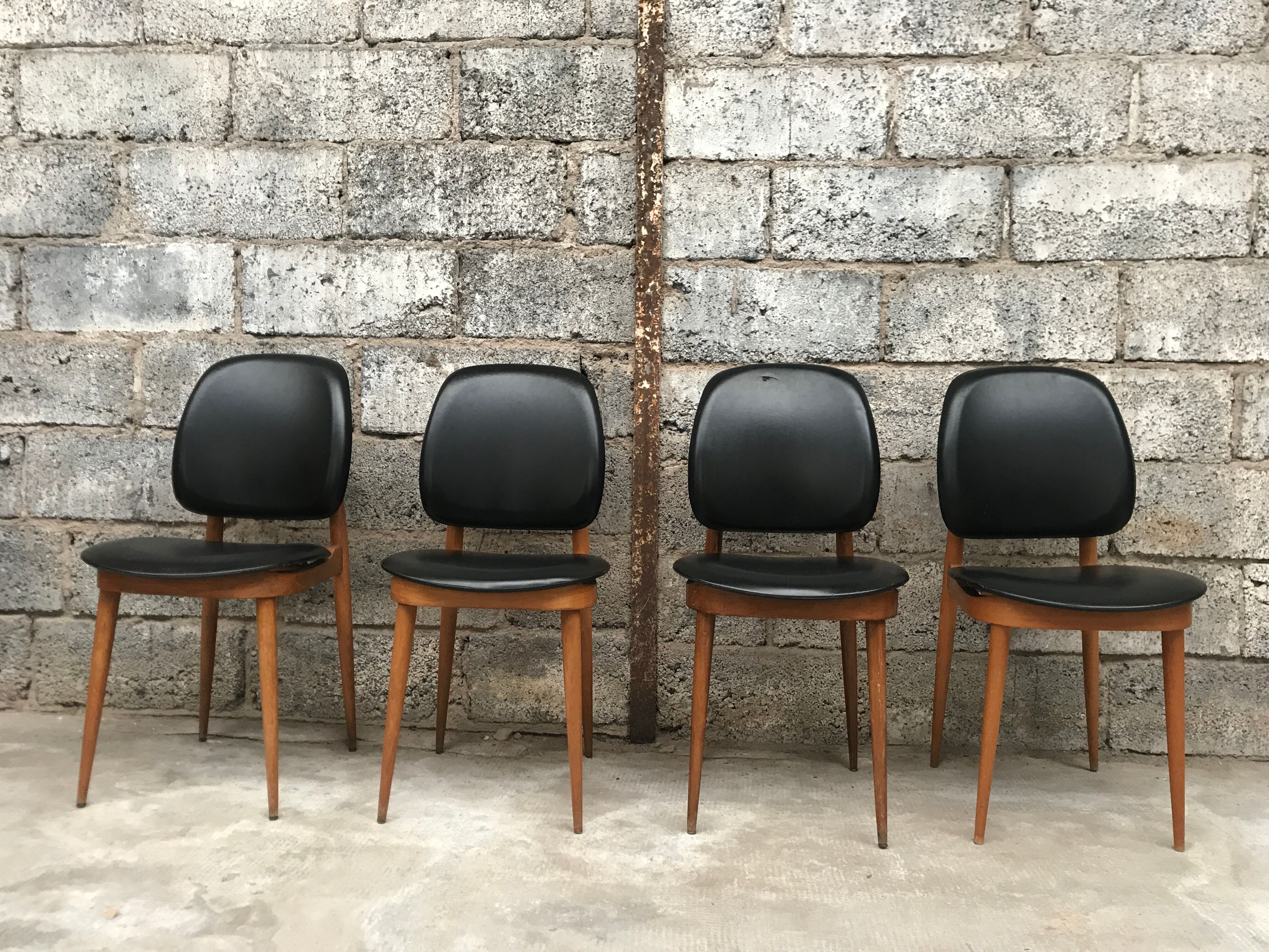 Set of 4 chairs model Pegasus edited by Baumann - 60s
