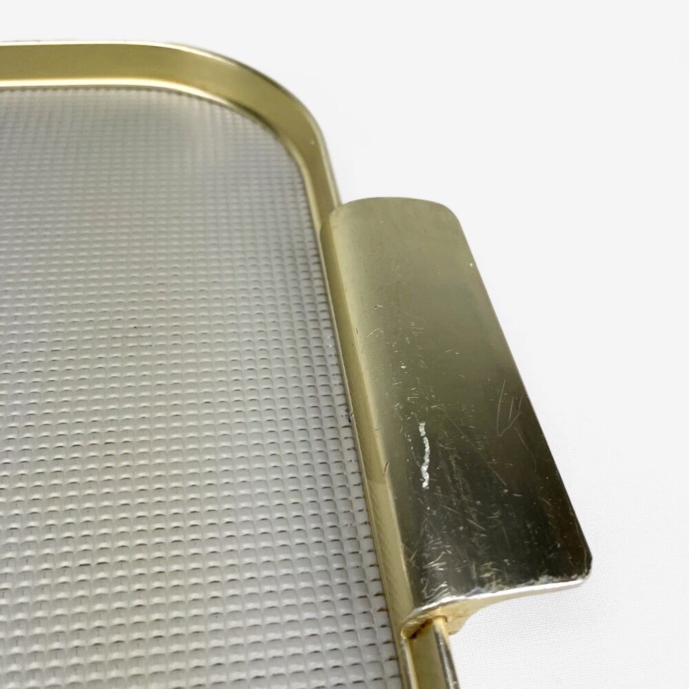 Vintage top in brass and aluminum sheet diamond tip
