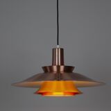 Suspension vintage danoise Lyskaer par Bent Nordsted, années 1980