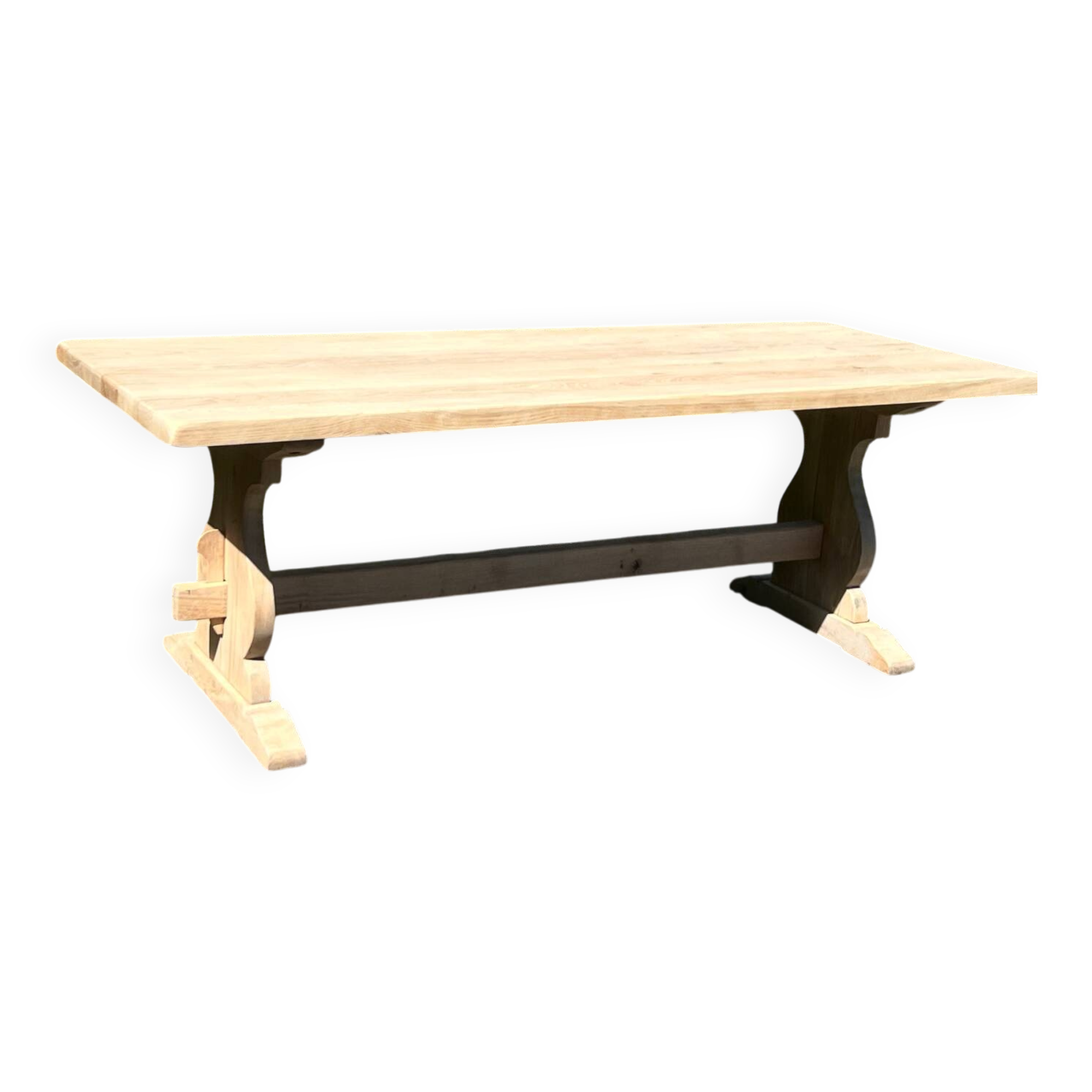 Solid oak farmhouse table