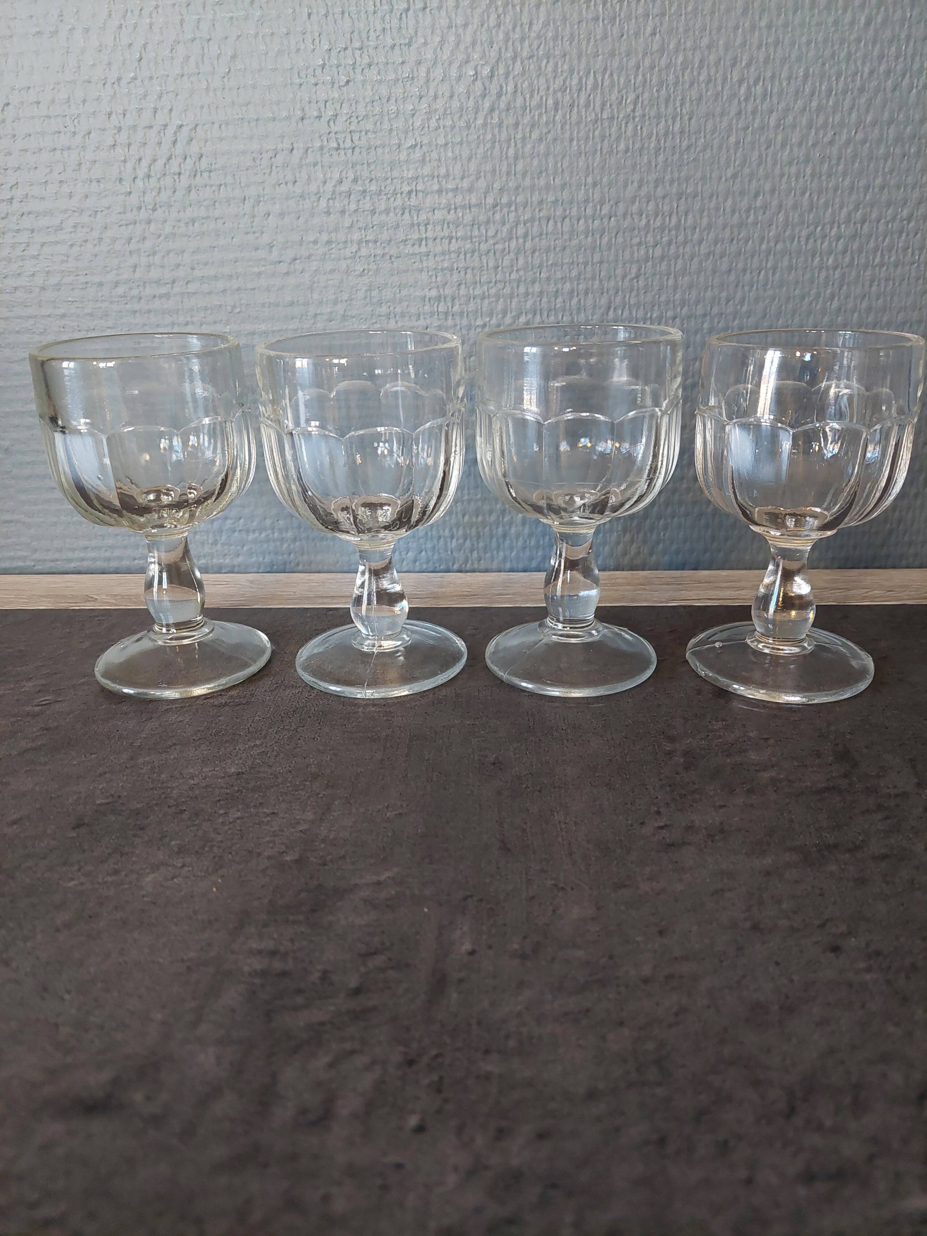 Vintage foot glasses