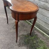 Kidney-shaped desk, marquetry, Transition style