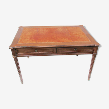 Vintage desk, mahogany, leather top