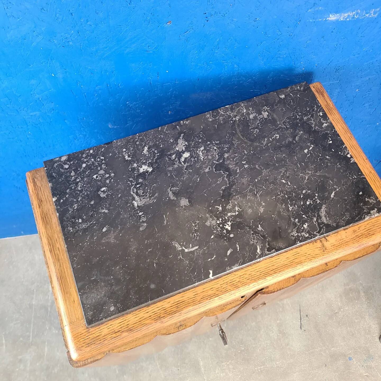 End table, vintage art deco bedside