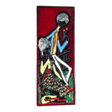 Italian Ceramic Wall Mural Loving Couple San Marino