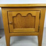 Vintage oak bedside tables
