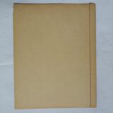 Ancient lithograph architecture façade of a church