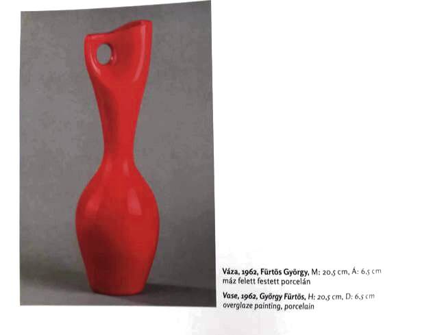 Vintage Eosin Vase • Porcelain • Fürtös György • Zsolnay • 1960