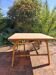 Table basse rotin 1960 signée