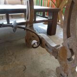 20th century solid wood farmhouse table