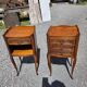 Pair of Louis XV style bedside tables in cherry wood.