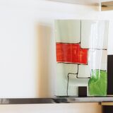 Mondrian-inspired decorative vase