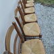 Set of six mulched chairs