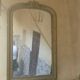 Miroir Louis Philippe ancien doré avec fronton
