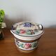 Quimper Earthenware Butter Dish HB Henriot