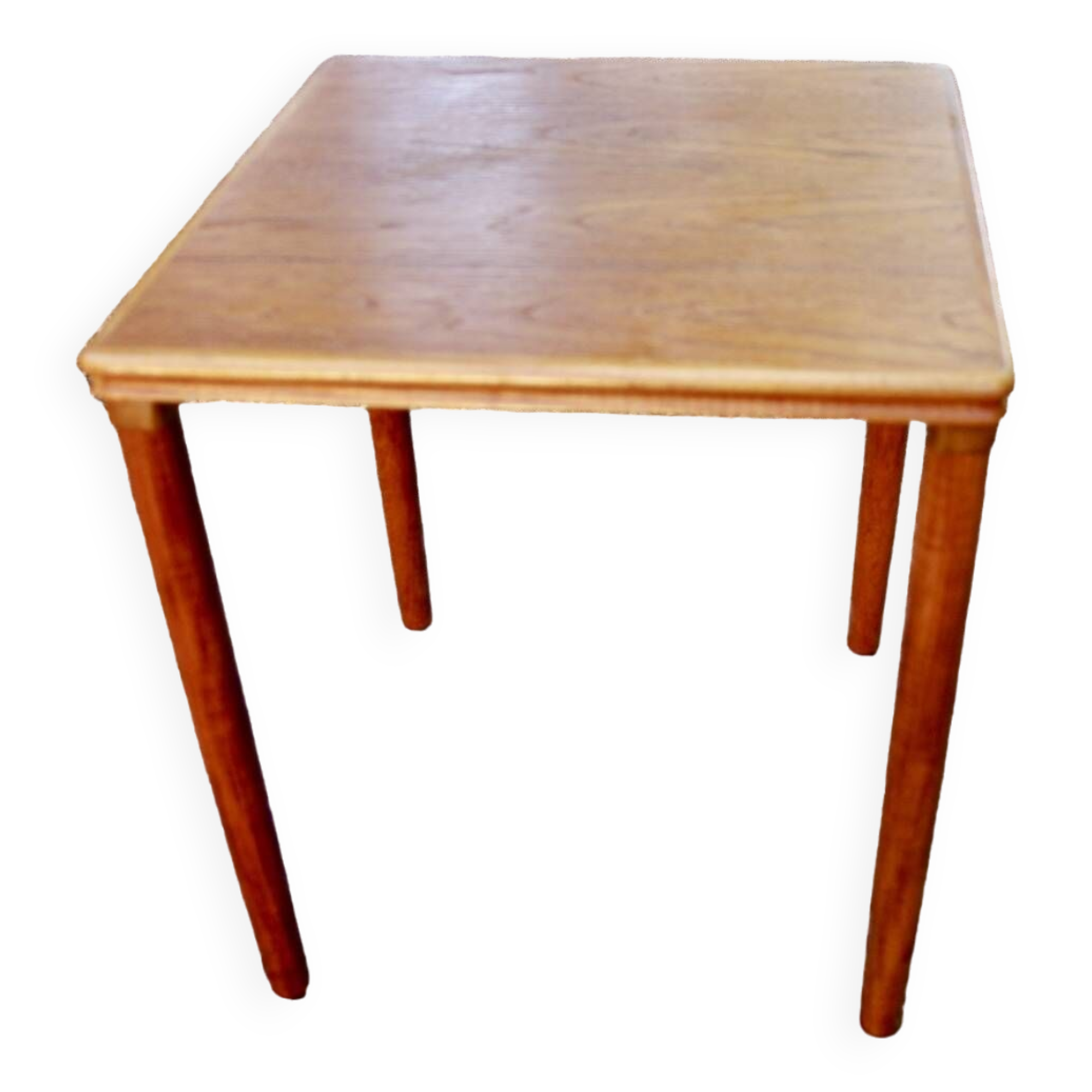 VINTAGE PARTOFTEN TEAK SIDE TABLE FOR MOBELFABRIKKEN DENMARK 1960s