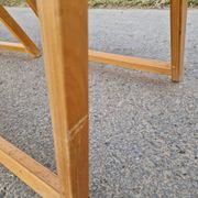 Set of 4 Folding Chairs in Wood and Plywood