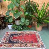 Turkish oushak rug 115x73 cm vintage carpet