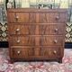 Art Deco walnut chest of drawers