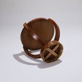 Wooden pedestal table, art deco, 1930s