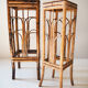 Pair of bamboo and vintage rattan harnesses