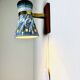 Decorative Sgraffito Ceramic Wall Lamp By Tilgmans Keramik, Sweden 1960S