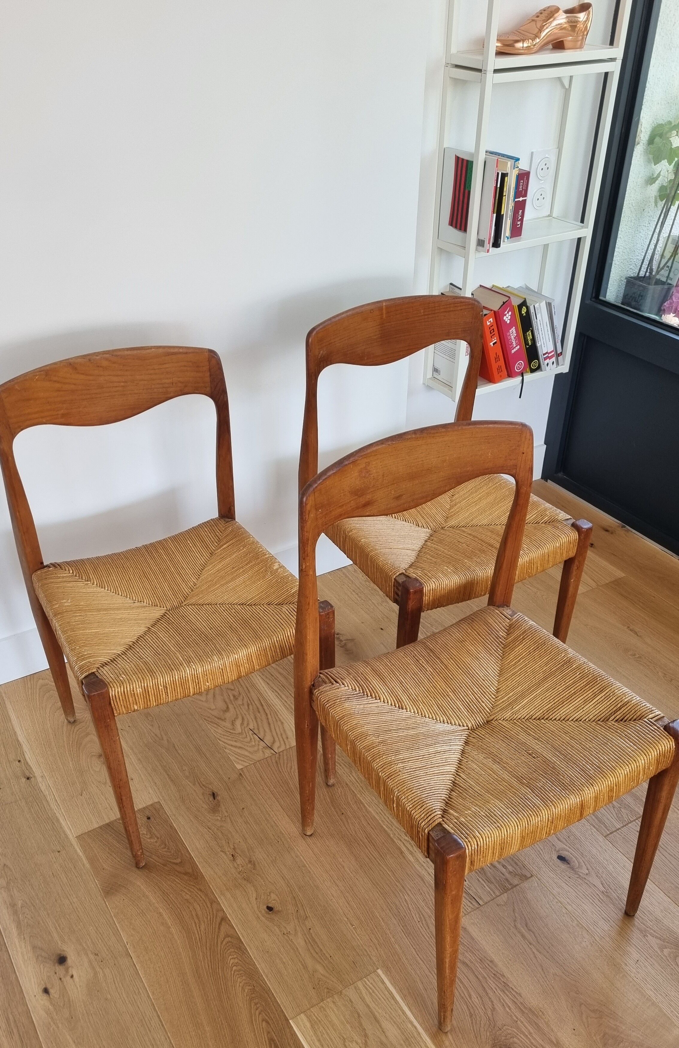 Set 3 chaises danoises