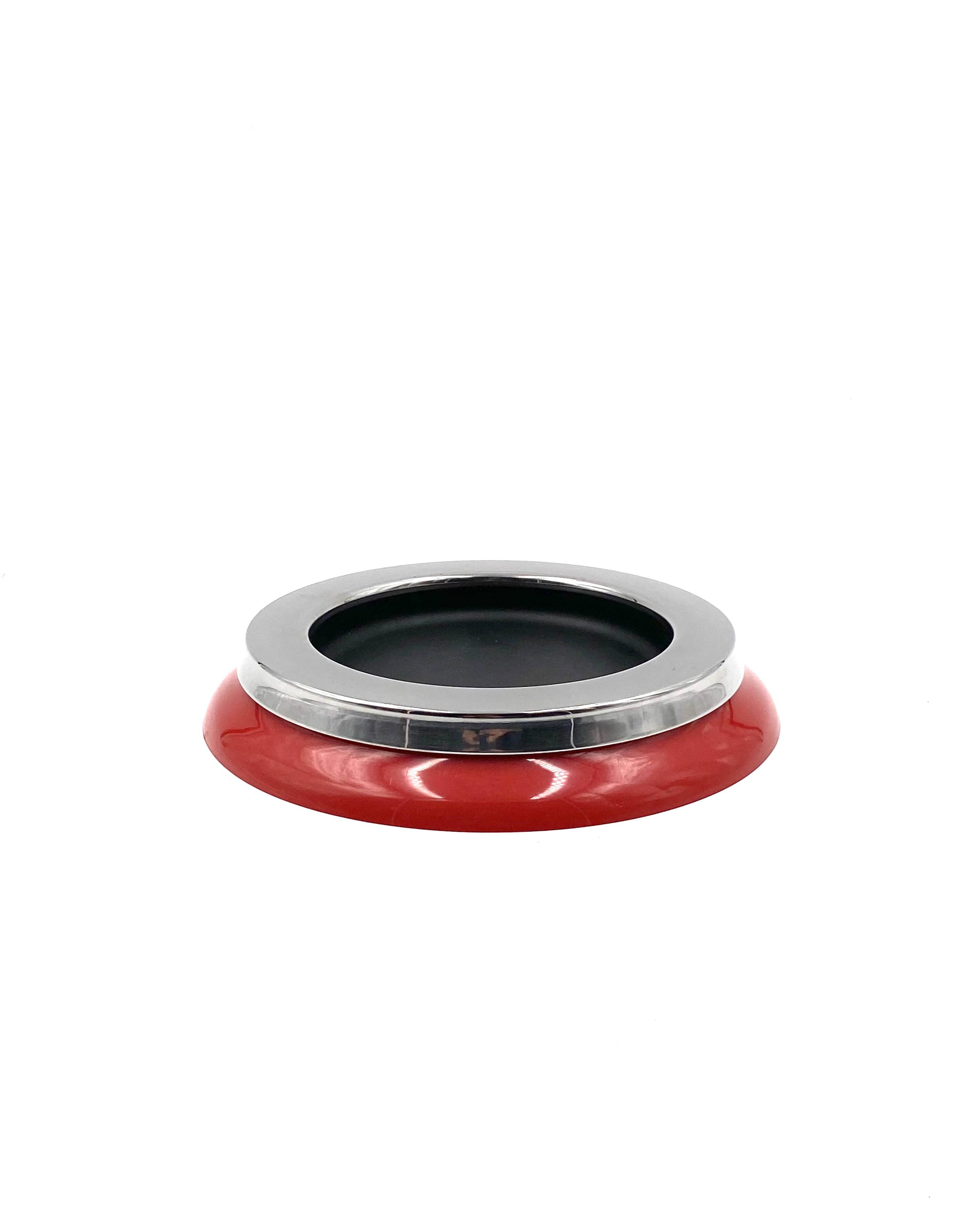 Sergio Asti, mod.4635 red ashtray / catchall, Kartell Italy 1967