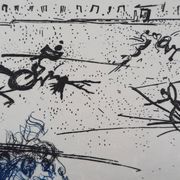 Salvador Dali: The Blue Riders, original signed etching