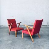 Set of Dutch Lounge Chairs, 1950s