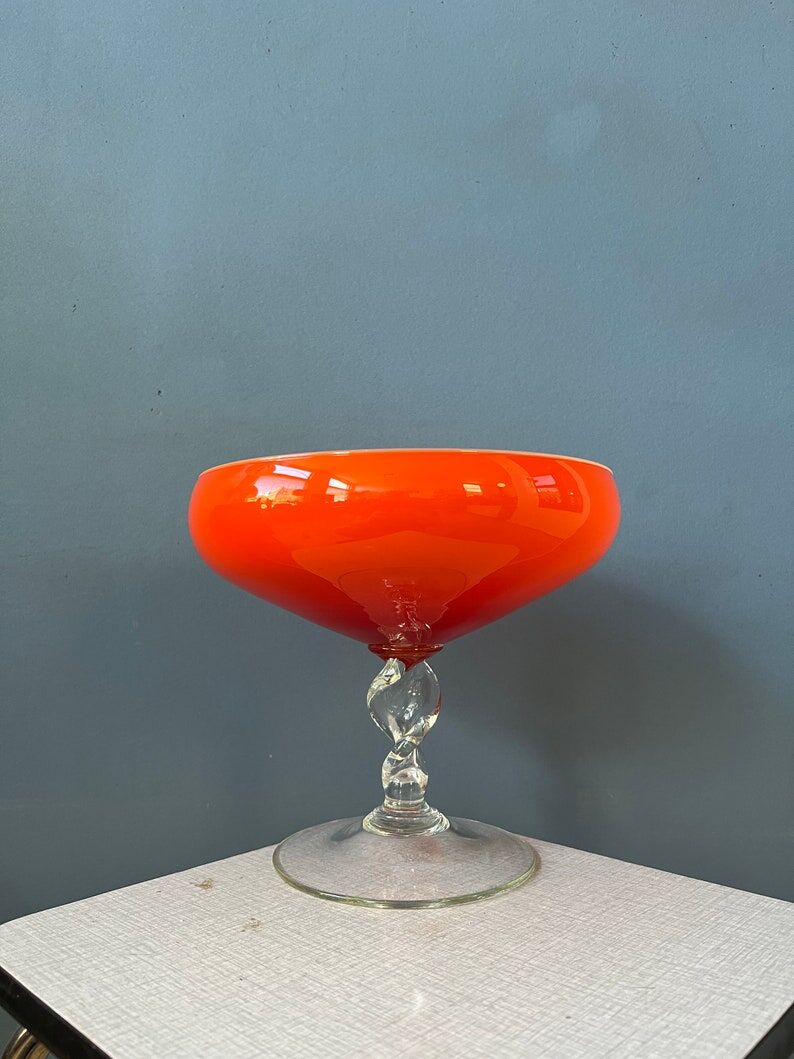 Red vintage Murano style vase/glass