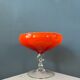 Vase / verre de style Murano vintage rouge