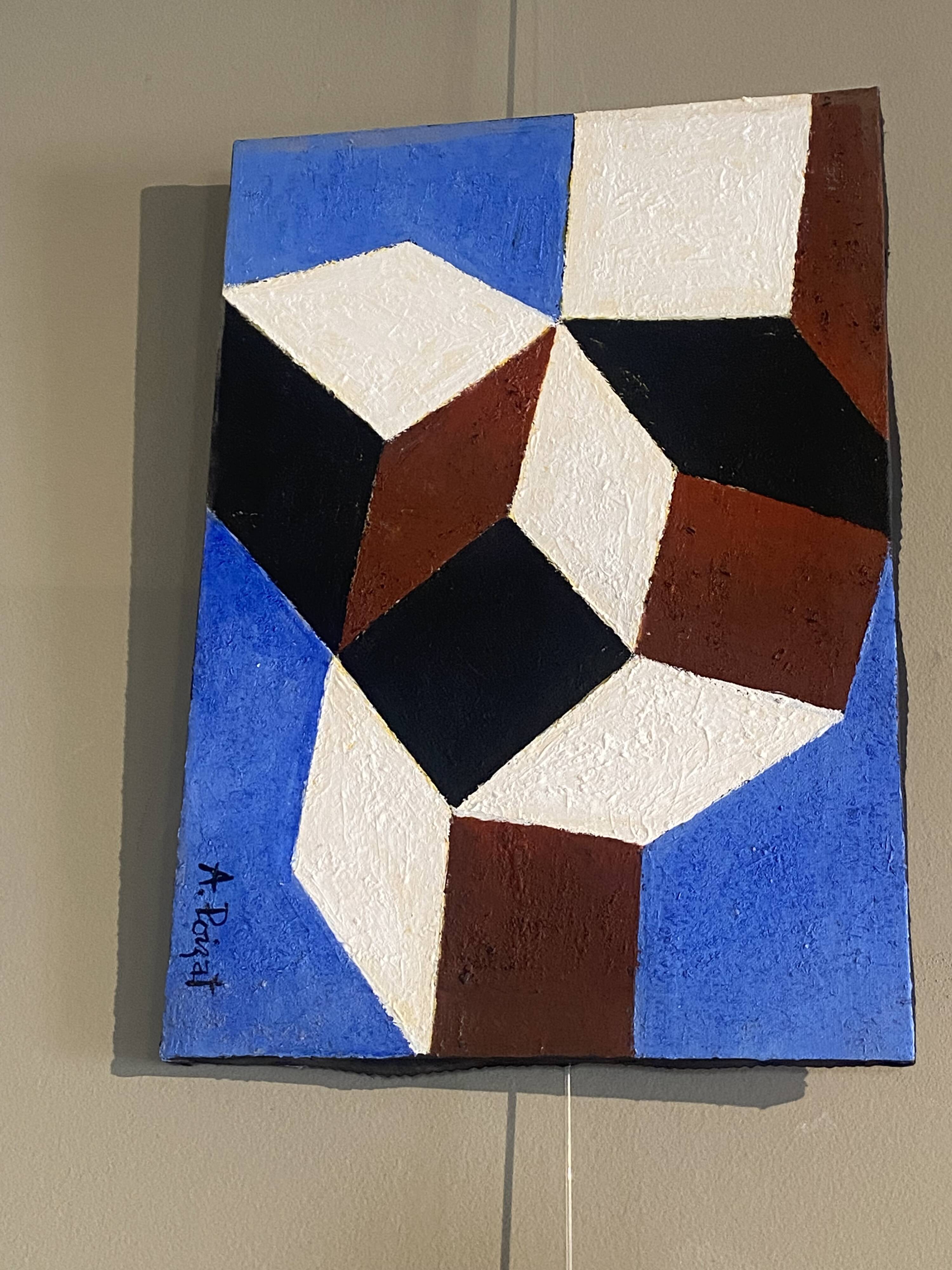 Geometric painting Albert Poizat
